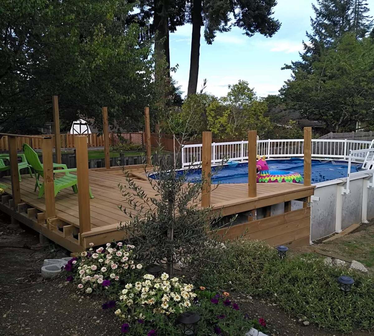 deck ideas for above ground pools 16
