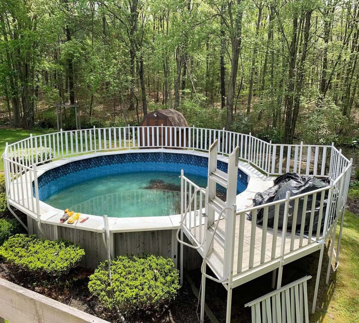 deck ideas for above ground pools 22