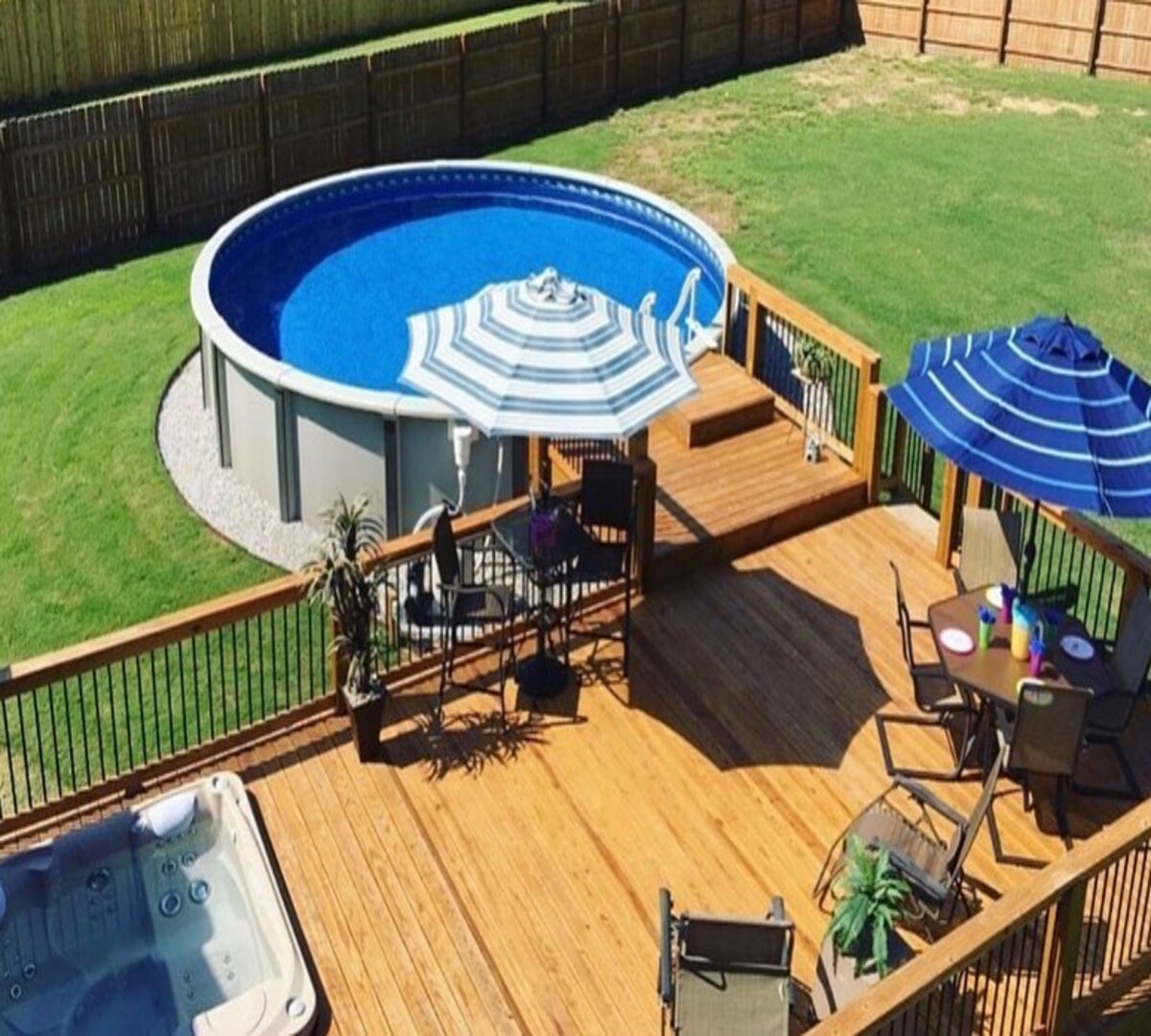 deck ideas for above ground pools 23