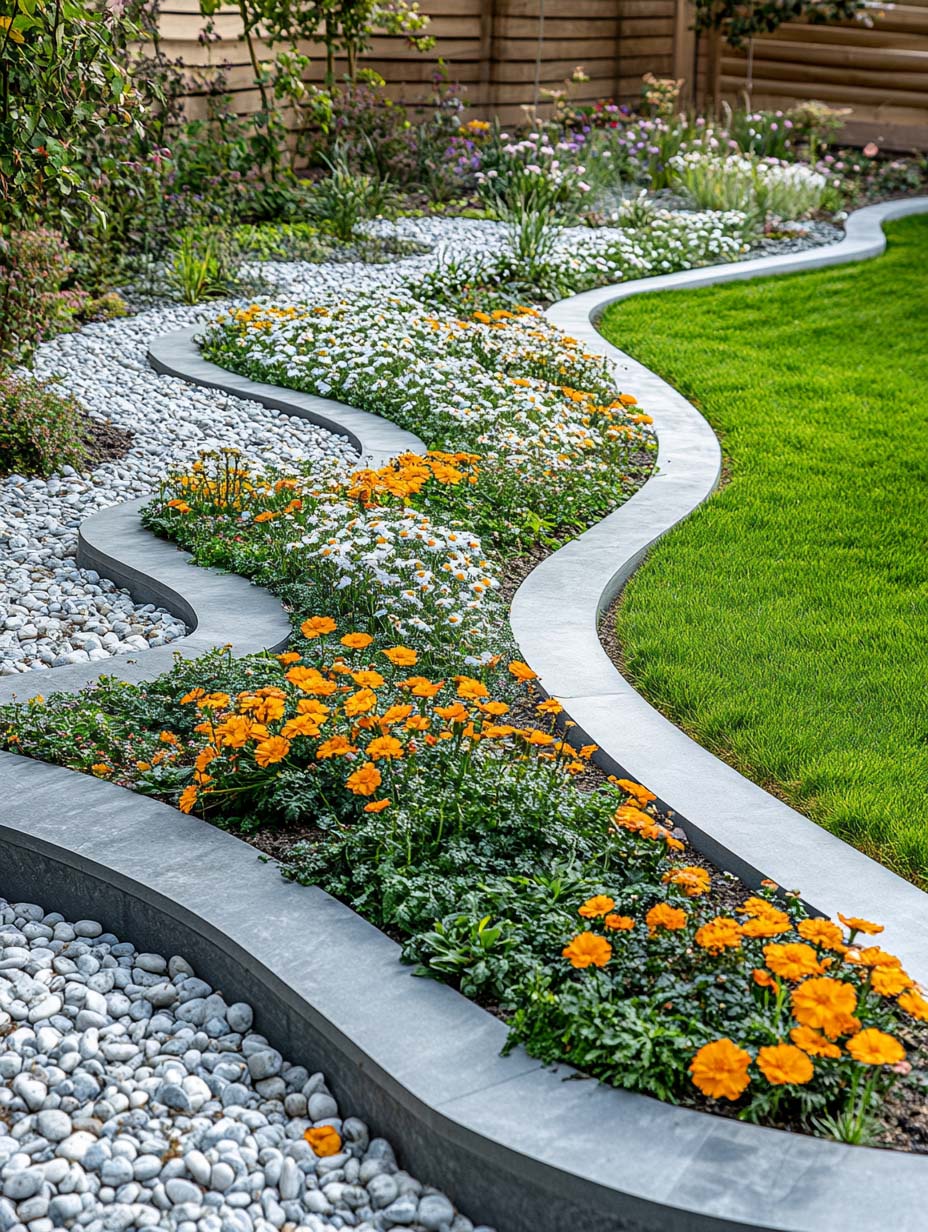 24. Flowing Floral Patterns with Contemporary Borders