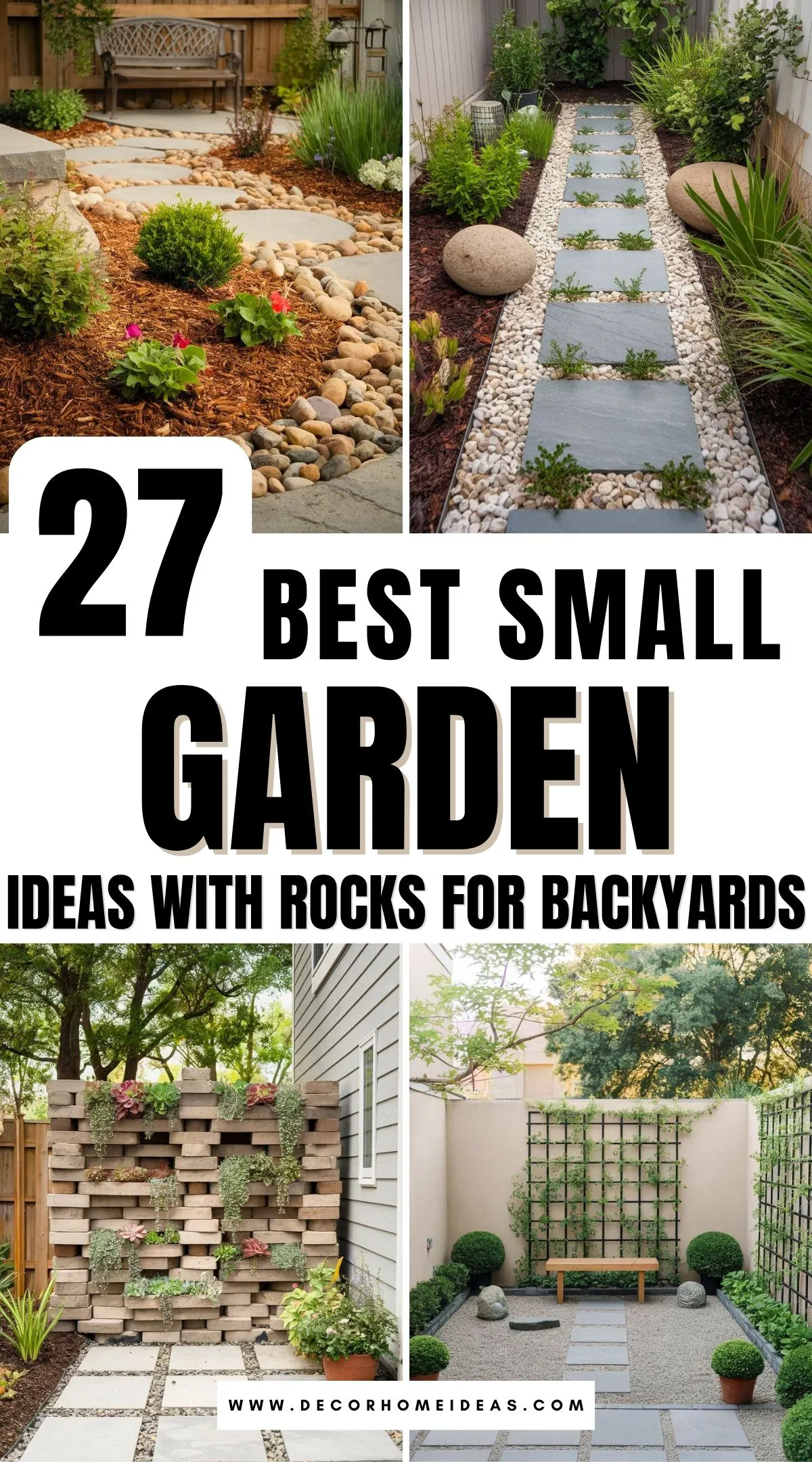 Explore 27 stunning ideas to transform your small garden into a dreamy backyard! These clever rock landscaping tips are perfect for creating a budget-friendly and stylish outdoor space. Click to discover the magic of these affordable ideas!