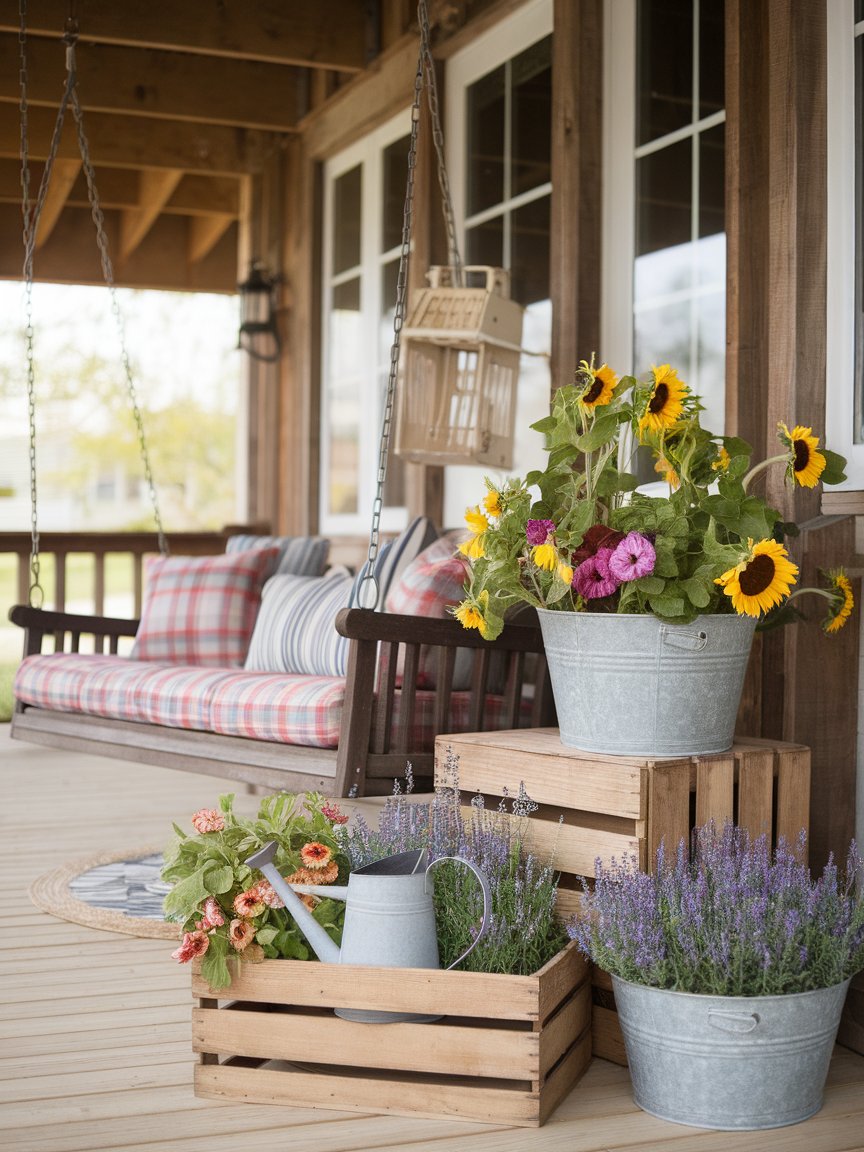 spring porch planters 19