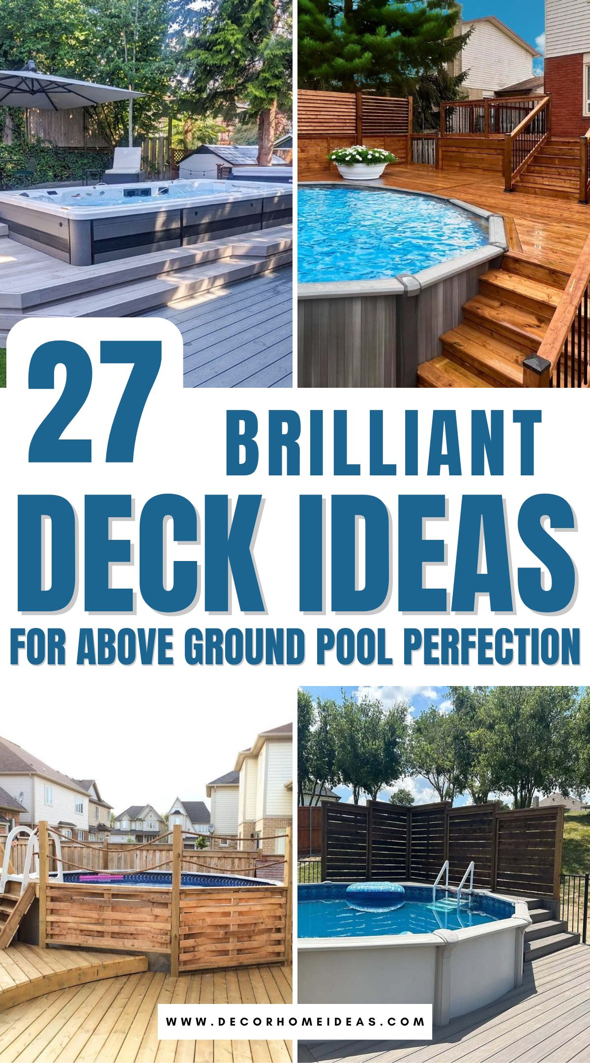 best deck ideas for above ground pools 2