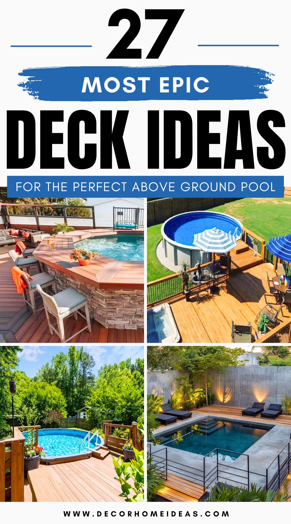 best deck ideas for above ground pools 4