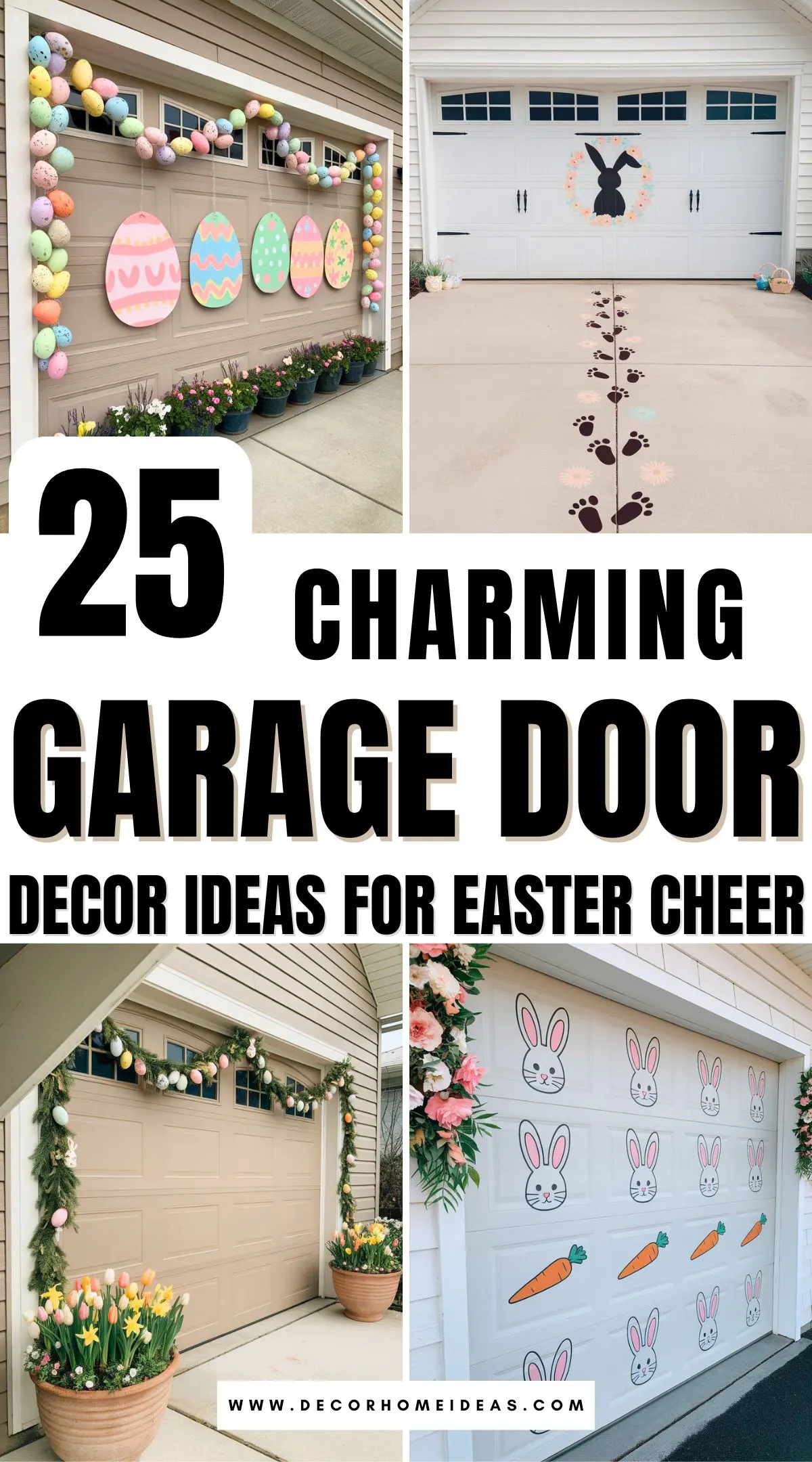 Bring Easter cheer to your neighborhood with these 25 cute garage door decoration ideas. From playful bunny decals to colorful wreaths and pastel garlands, these festive touches will make your home stand out. Brighten up your curb appeal and spread joy with creative designs your neighbors will adore.