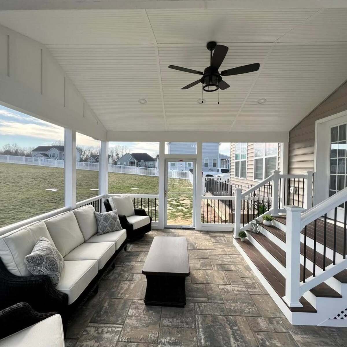 gorgeous screened in patio 12