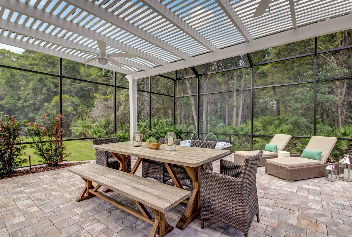 gorgeous screened in patio 22