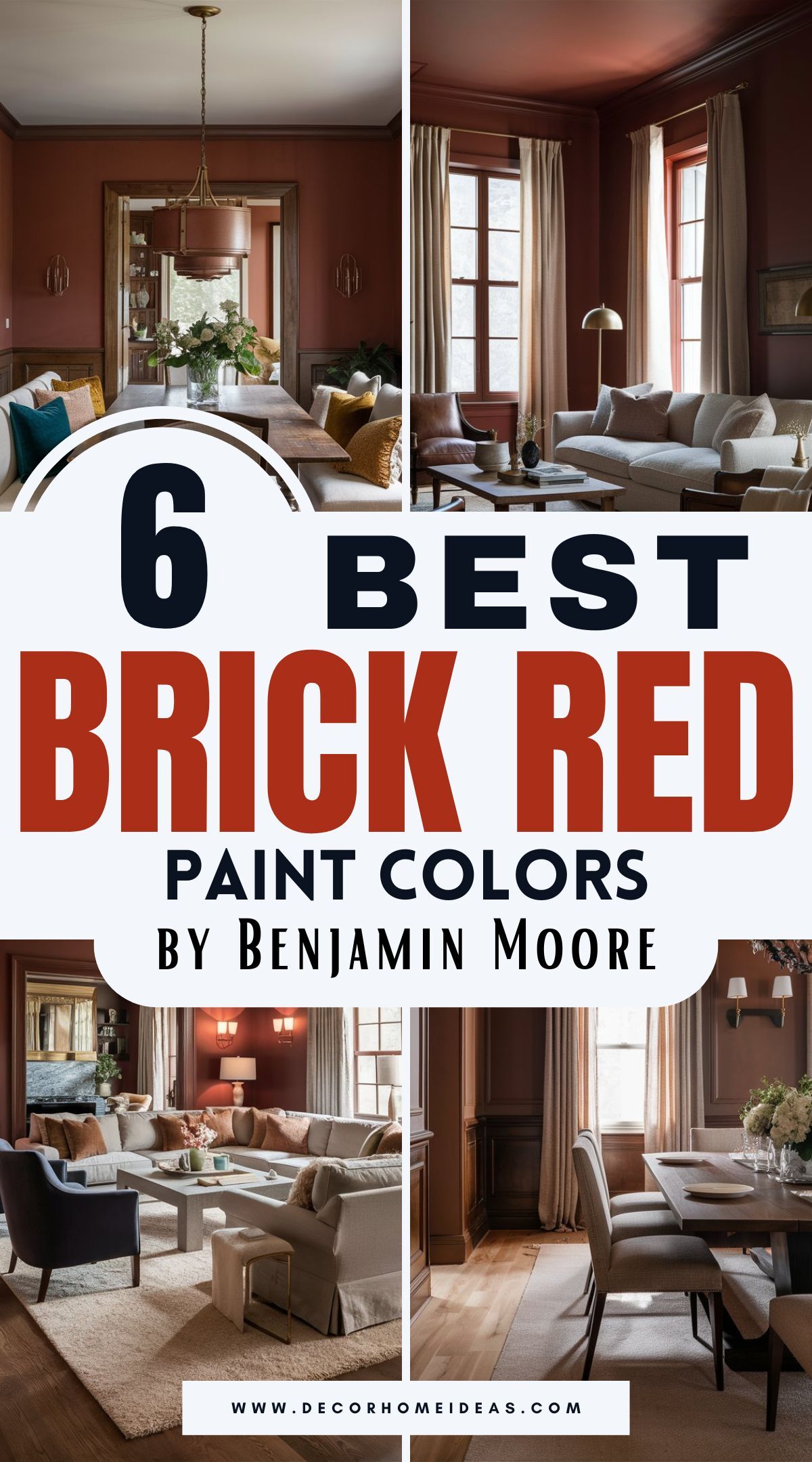 Discover the most inviting brick red paint colors by Benjamin Moore that add warmth and depth to any space. From rich, earthy tones to bold, rustic shades, find out which hues can create a cozy, welcoming atmosphere in your home.