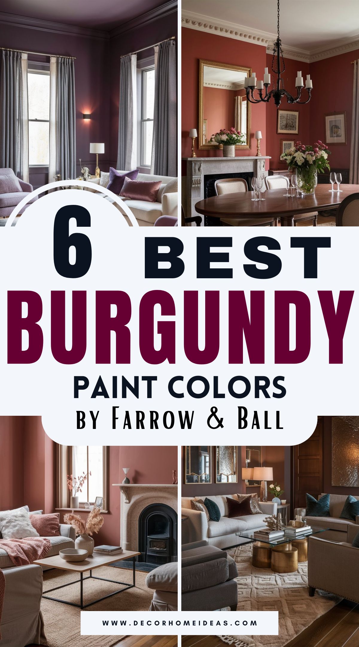 Looking for the perfect burgundy paint color? Farrow & Ball offers rich, sophisticated shades that bring warmth and depth to any space. From deep, moody hues to elegant, muted tones, these six standout colors add a timeless charm. Discover which one suits your style best!