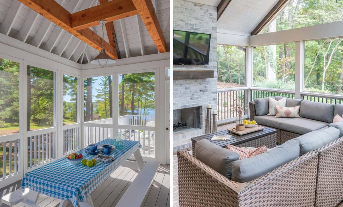best screened in patios