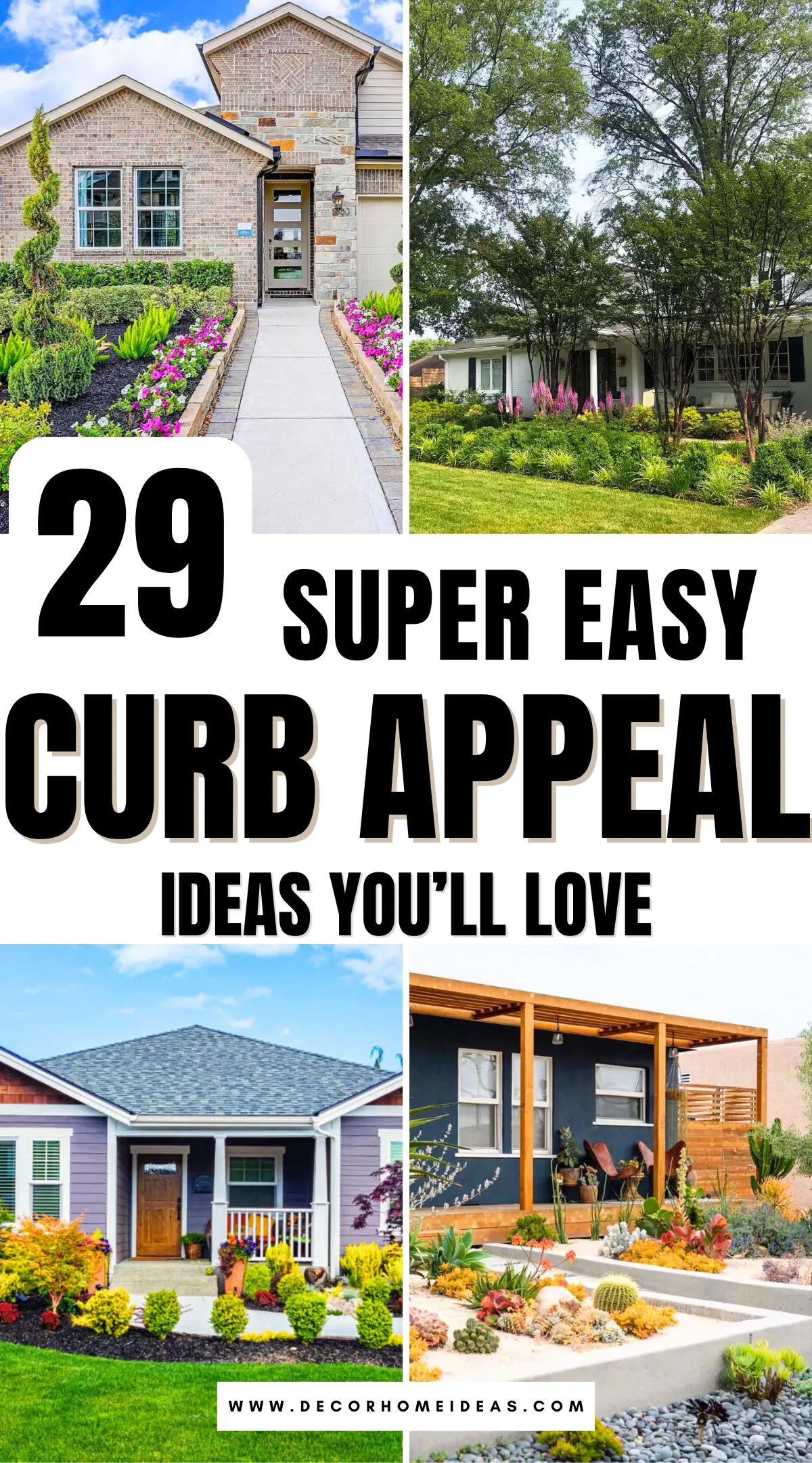 Discover 29 simple and effective ways to boost your home's curb appeal instantly. From quick landscaping ideas to small exterior upgrades, these tips will make your home stand out — you might be surprised how easy the changes can be!
