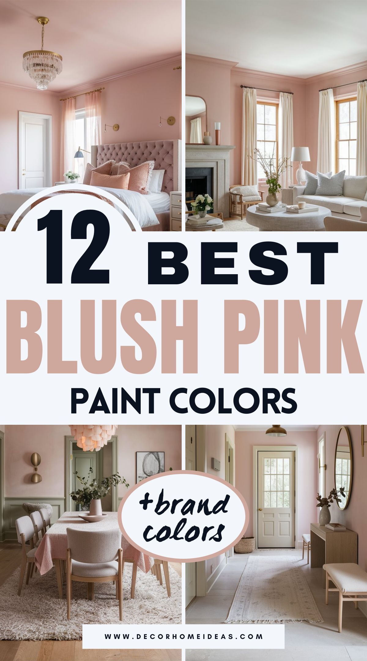 Discover 12 gorgeous blush pink paint colors from top brands like Benjamin Moore, Sherwin-Williams, Behr, and Farrow & Ball. These soft shades add a trendy, modern touch to any space—see which pinks bring just the right warmth and charm to your home.