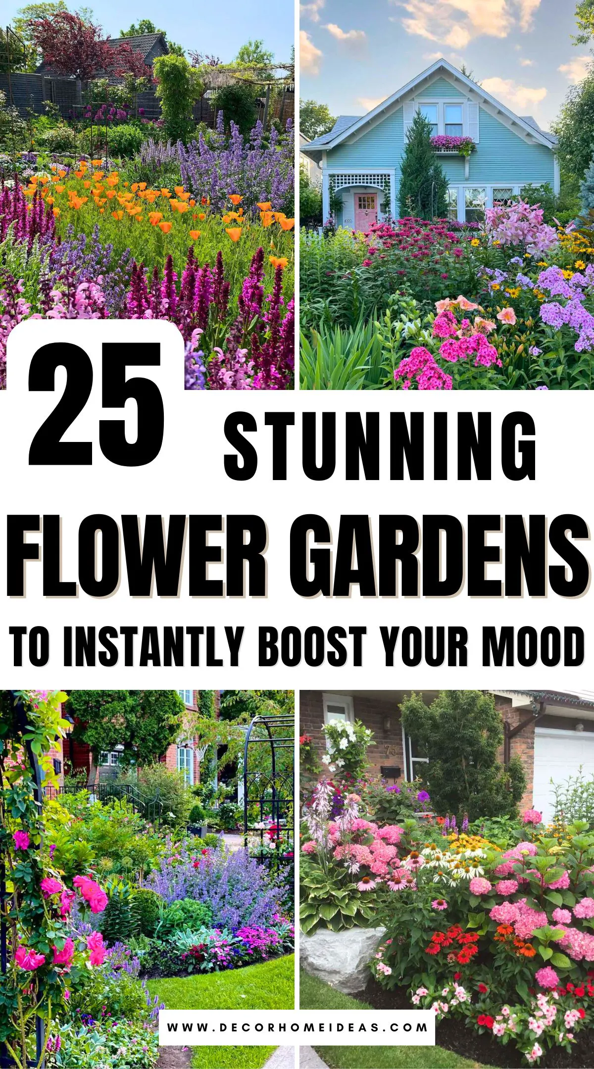Get inspired by 25 stunning flower gardens bursting with color, charm, and creativity. From bold blooms to clever garden layouts, these vibrant spaces offer ideas to refresh your own yard. Discover which flowers bring the most joy in every season!