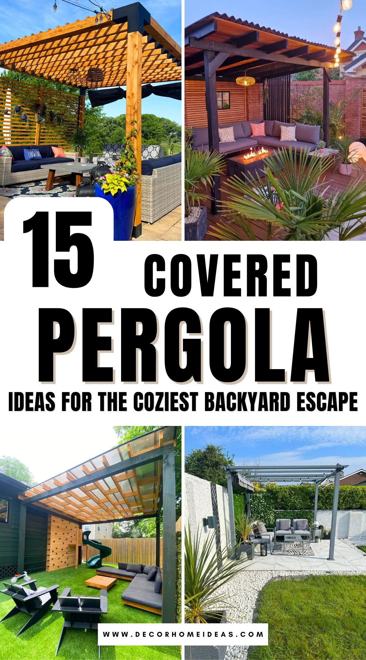 Discover 15 creative covered pergola designs that blend style and comfort for the perfect outdoor escape. From rustic charm to modern flair, these ideas offer shade, personality, and year-round usability. See which design could suit your backyard best!