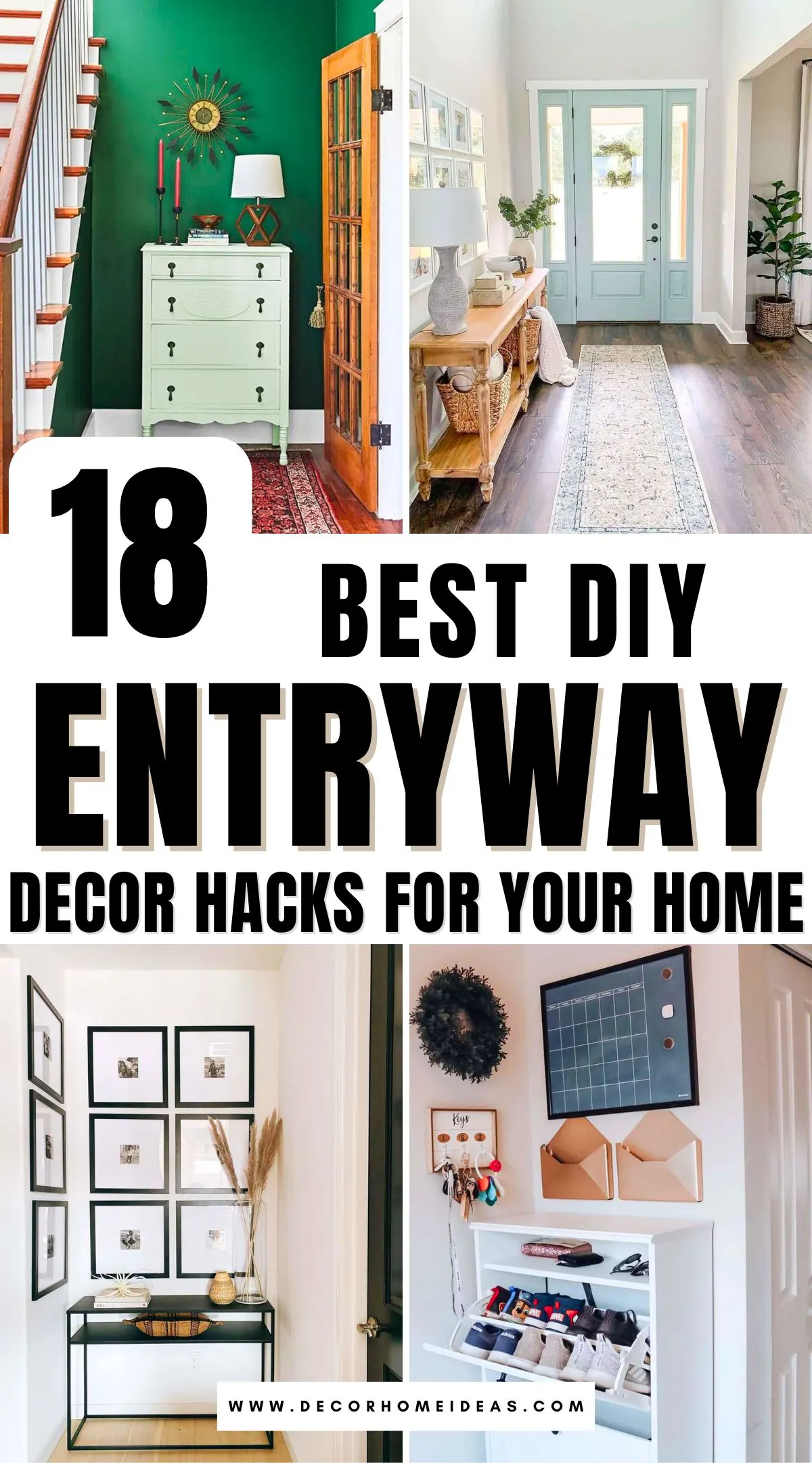 Discover 18 brilliantly creative DIY entryway decor hacks that add personality and function to your home’s first impression. From clever storage tricks to stylish design ideas, these smart solutions will make you rethink what’s possible in a small space.