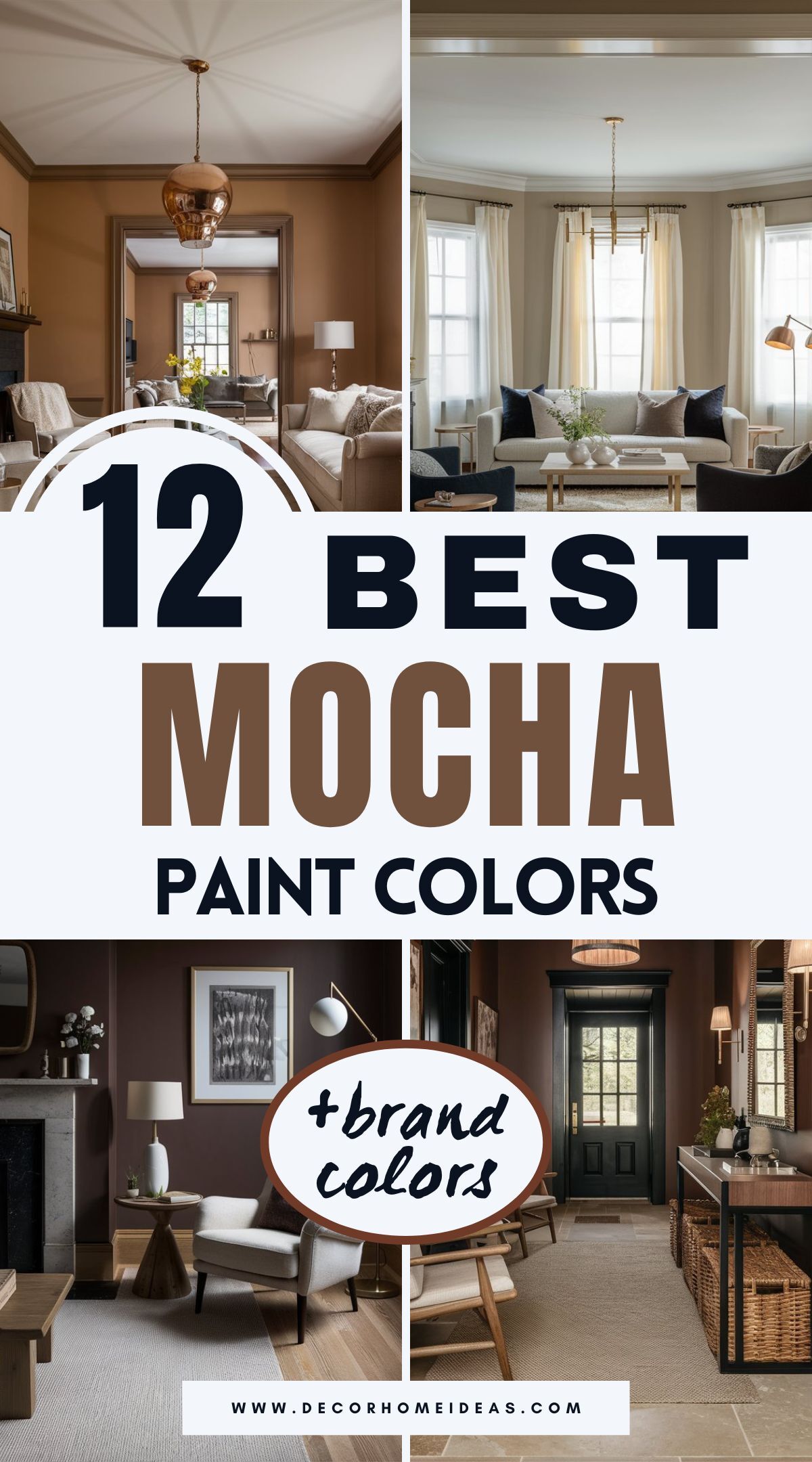 Discover 12 stylish mocha paint colors designers love from Sherwin-Williams, Benjamin Moore, Behr, and Farrow & Ball. These rich, cozy tones add depth without overpowering a space. See which mocha shade could be your new favorite neutral.