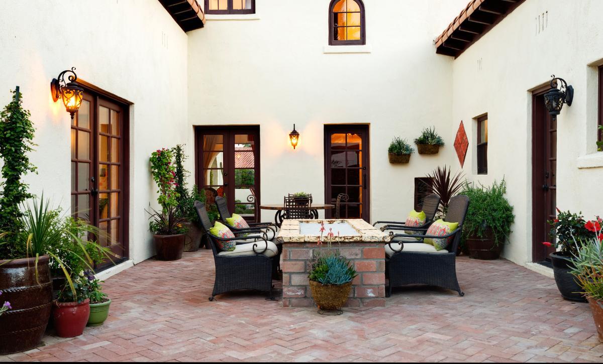 Backyard patio