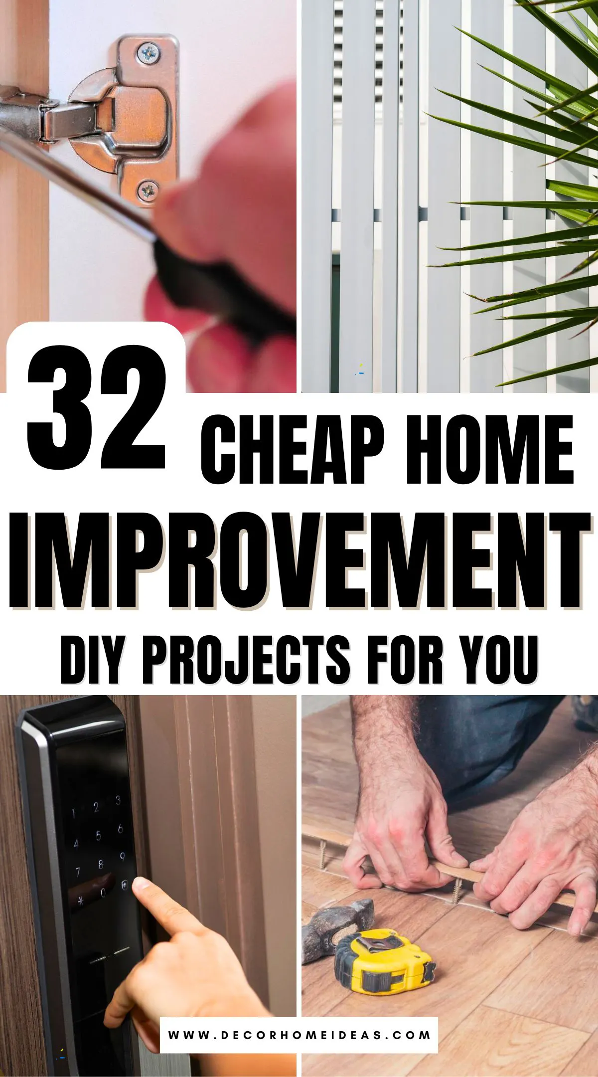 Looking for budget-friendly ways to refresh your space? Discover 32 clever DIY home improvement projects that are easy to tackle and can completely change the look and feel of your home. Find out how small updates can make a surprisingly big impact!