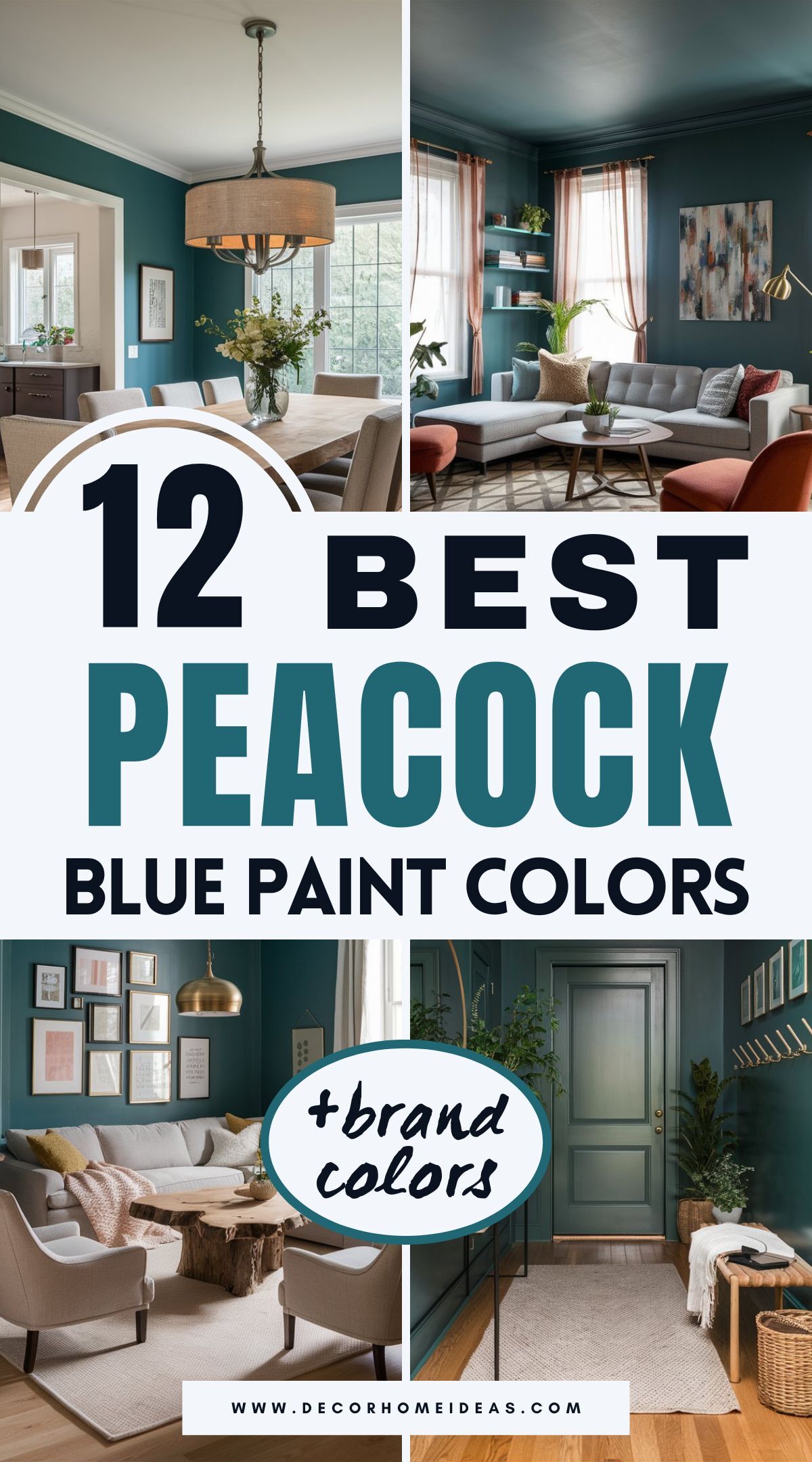 Discover 12 stunning peacock blue paint colors from Benjamin Moore, Sherwin-Williams, Behr, and Farrow & Ball that bring bold style and rich depth to any space. See which shades stand out and how to use them for maximum visual impact in your home.
