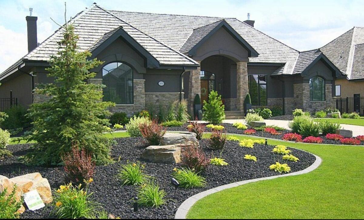 best ways to use black rocks in landscaping design